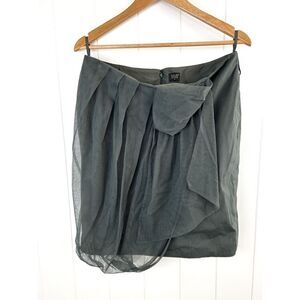 Pauw Amsterdam Gray Tulle Mesh Mini Skirt Size 3